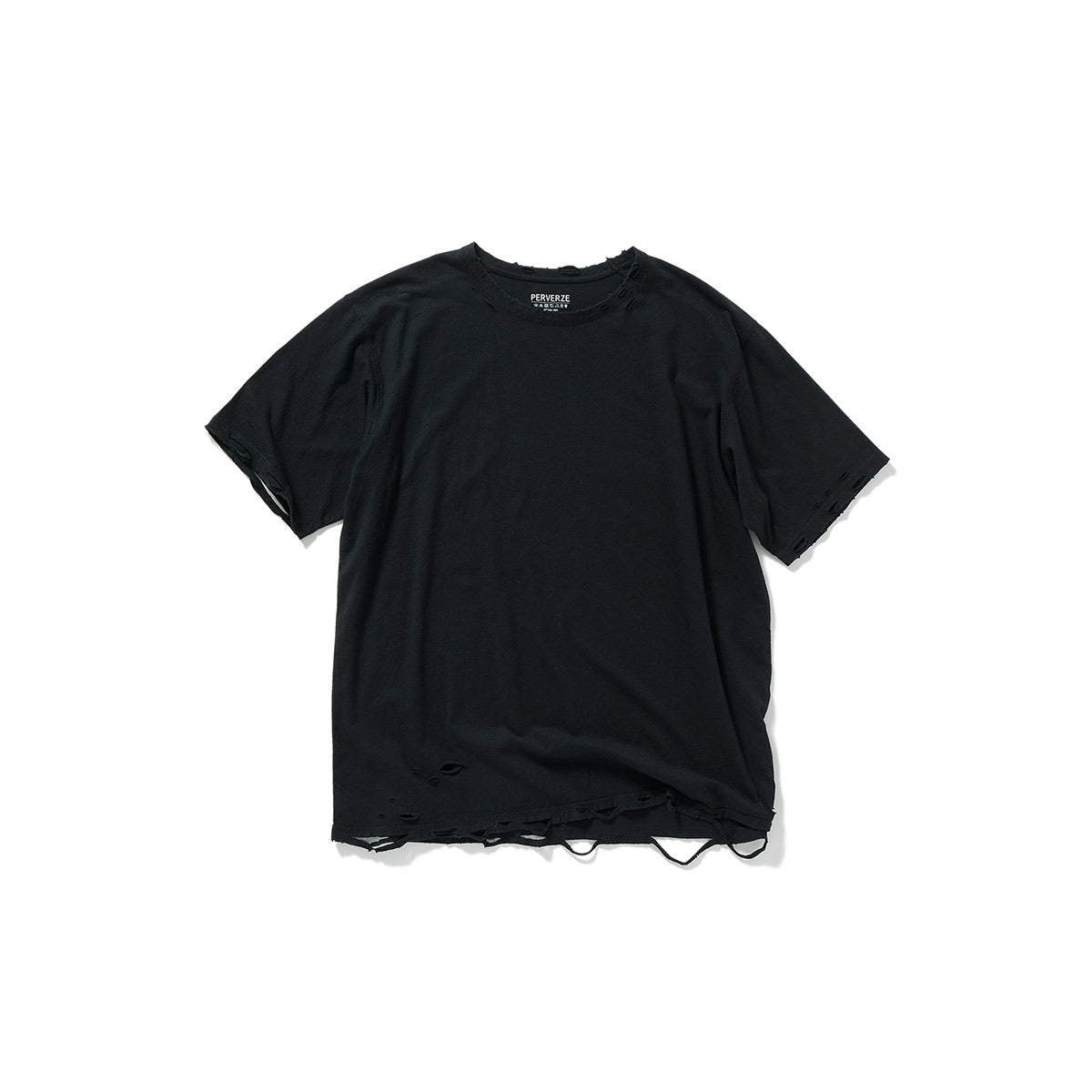 DISTRESS Regular T-Shirt / Black