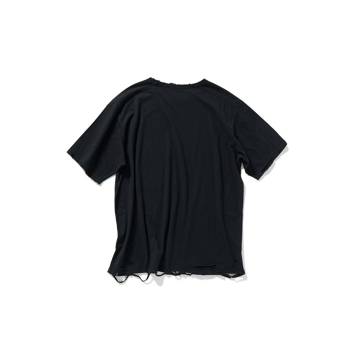 DISTRESS Regular T-Shirt / Black