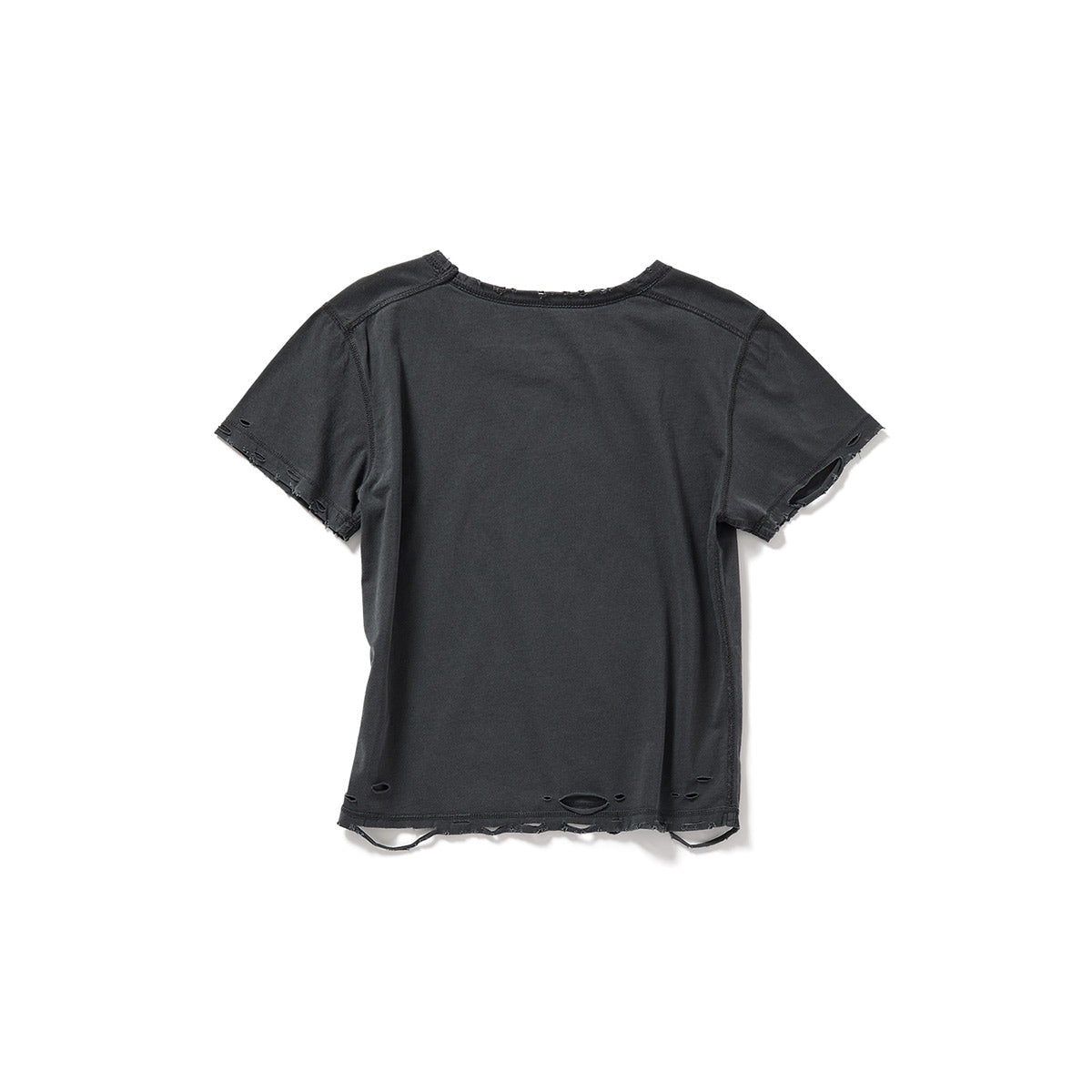 DISTRESS Regular T-Shirt  #FITTED / Gray
