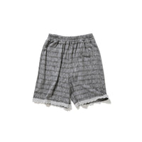 Lace-trim Loose Slip Shorts / White