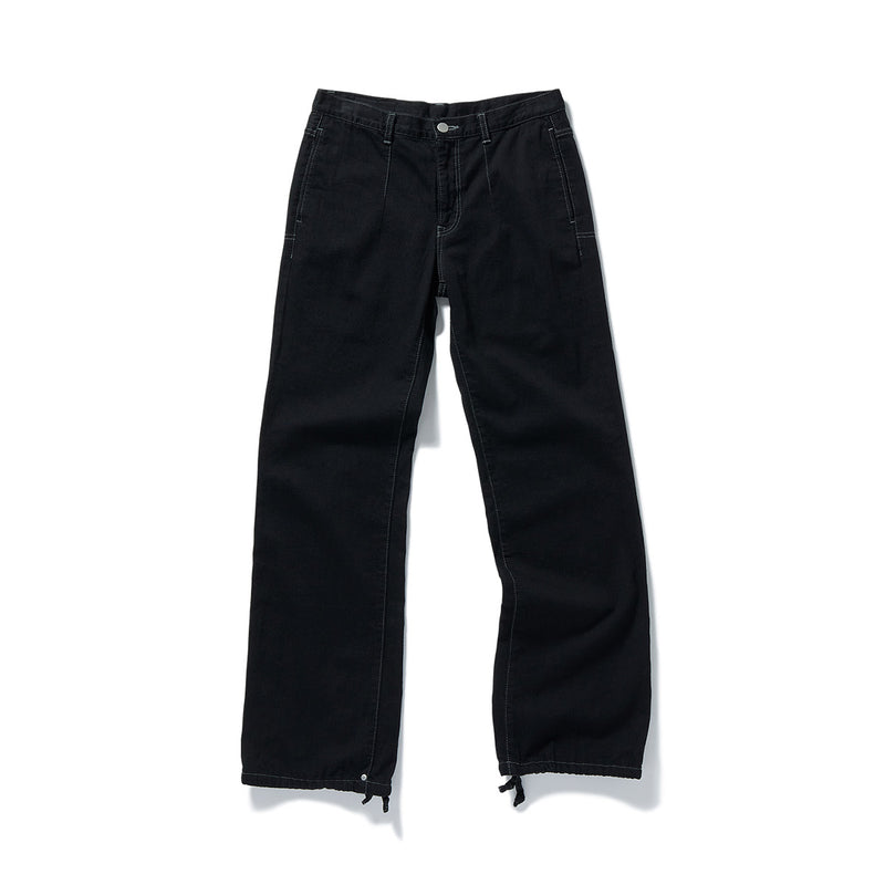 Low-rise Scratch Denim / Black