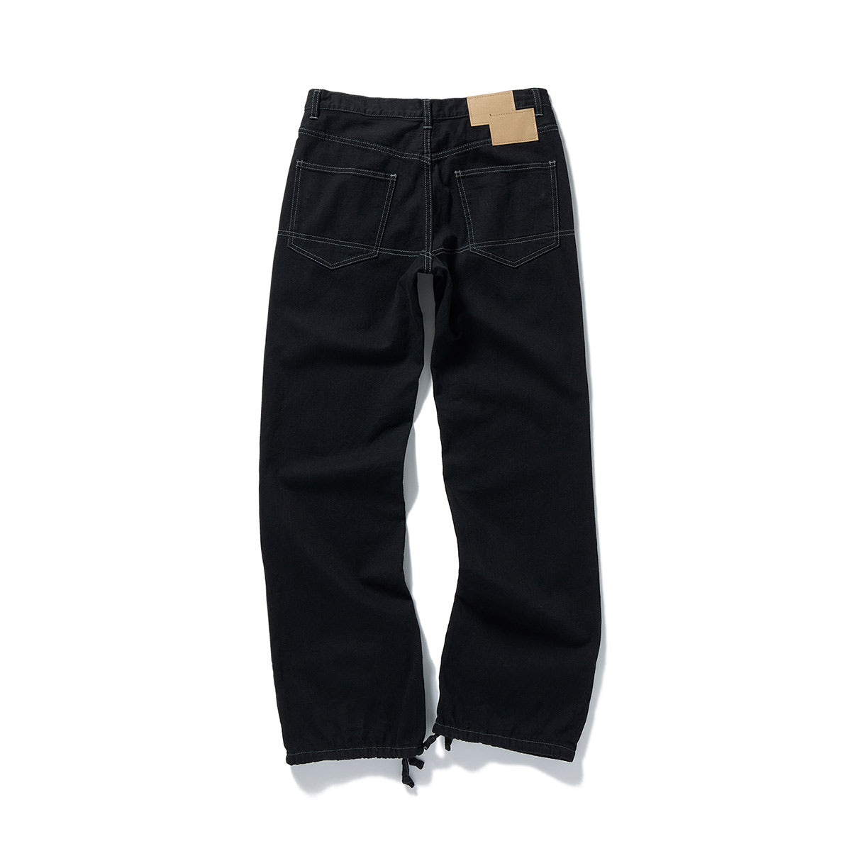 Low-slung Scratch Denim / Black