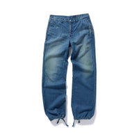 Low-rise Scratch Denim / Blue