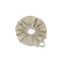 Frayed Jersey Scrunchie / Beige