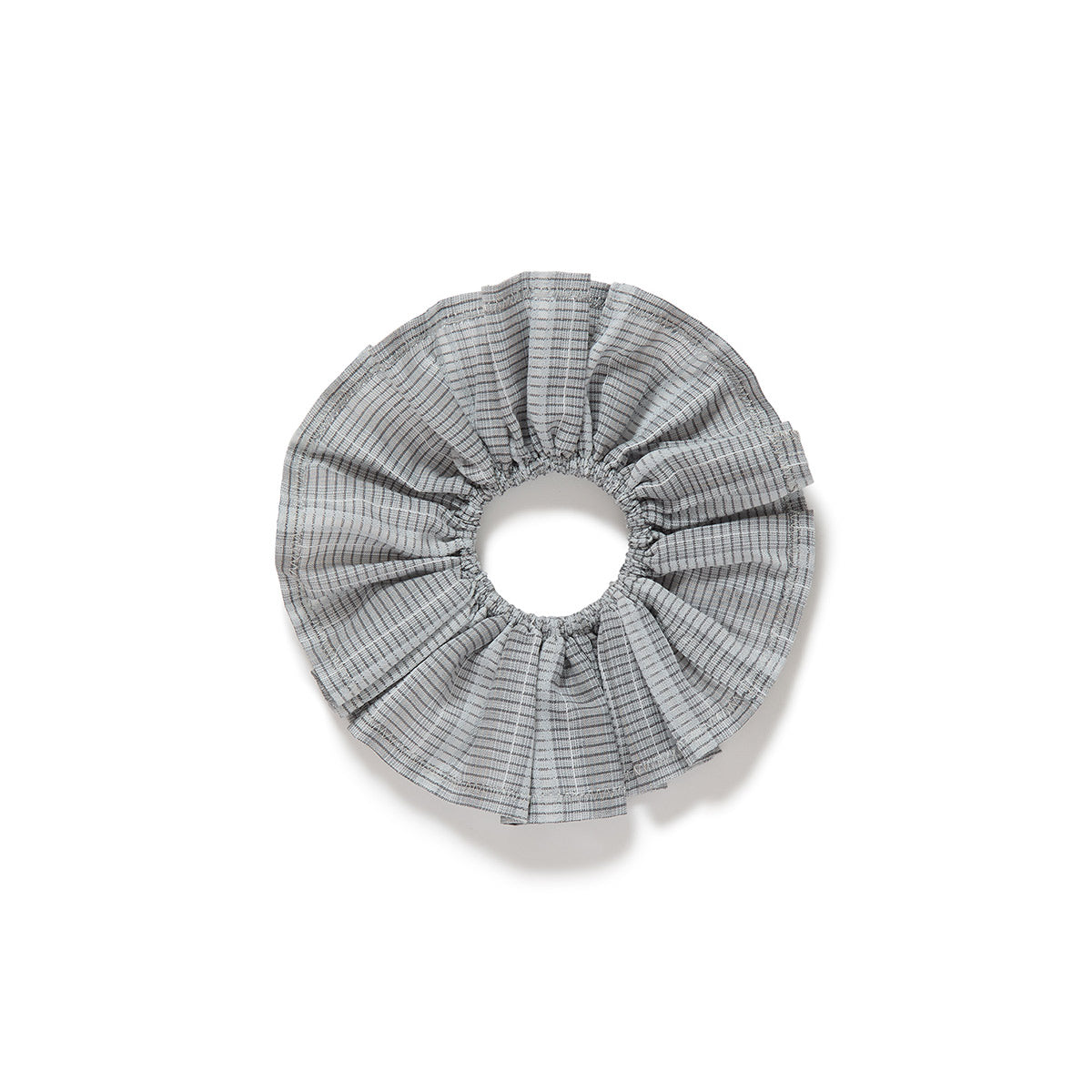 Vintage Fabric Scrunchie / Gray