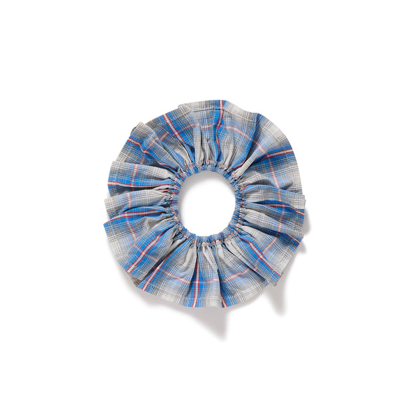 Vintage Fabric Scrunchie / Blue