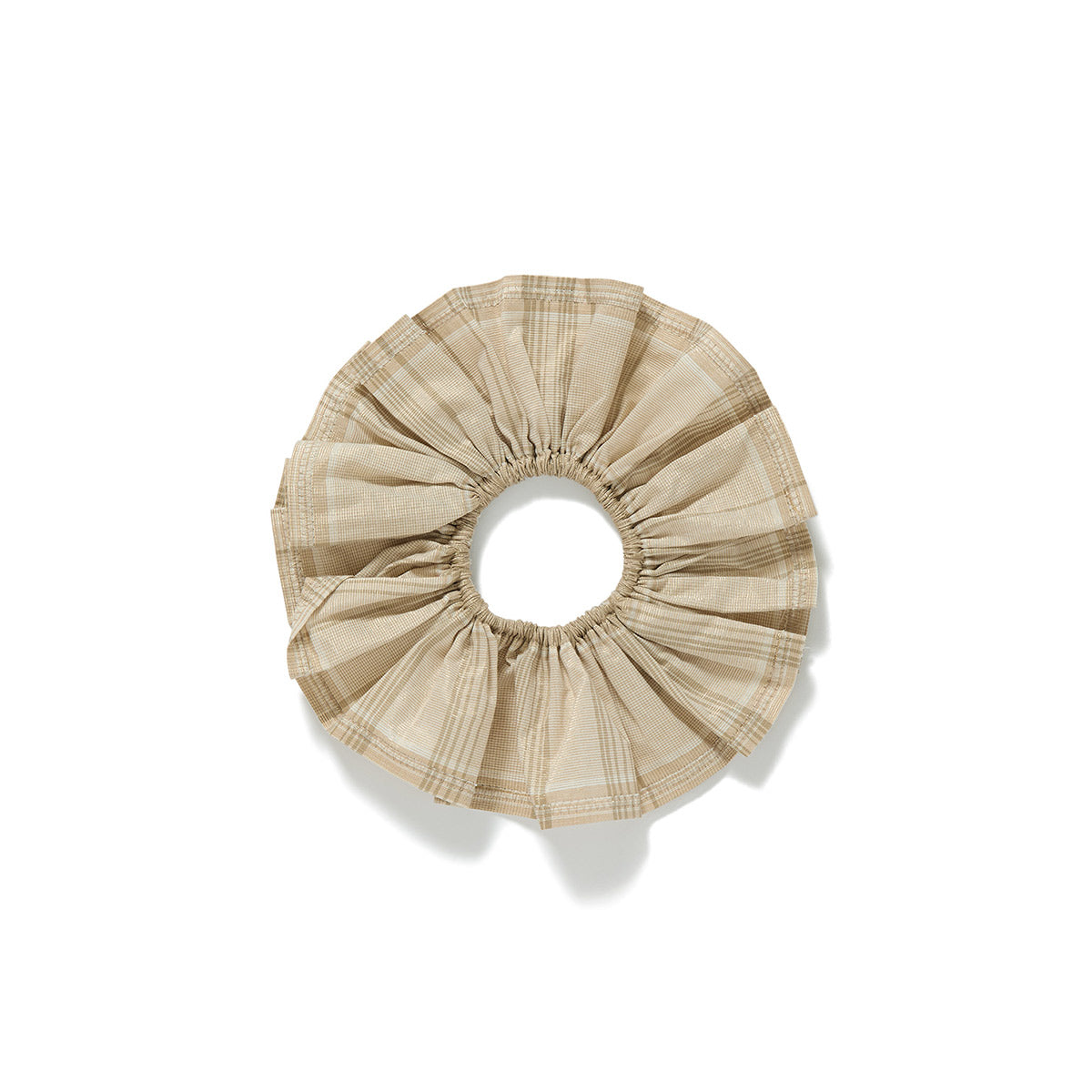 Vintage Fabric Scrunchie / Gold