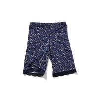 Lace Trim Shorts / Navy