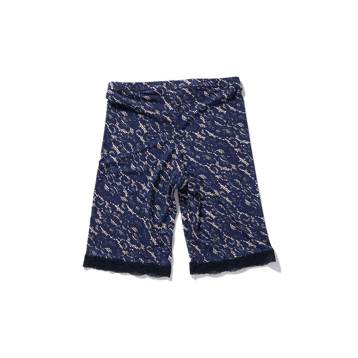 Lace Trim Shorts / Navy