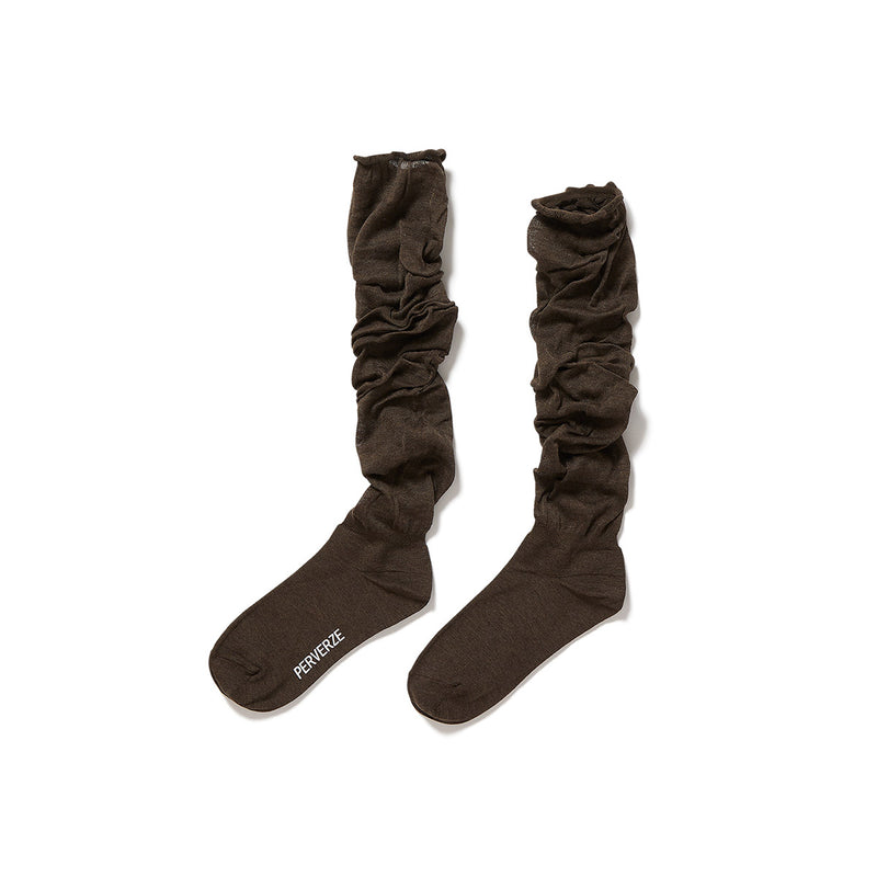 Melted Stitches Sox / Brown
