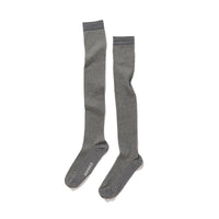 Cotton Sheer Rib Sox / Gray