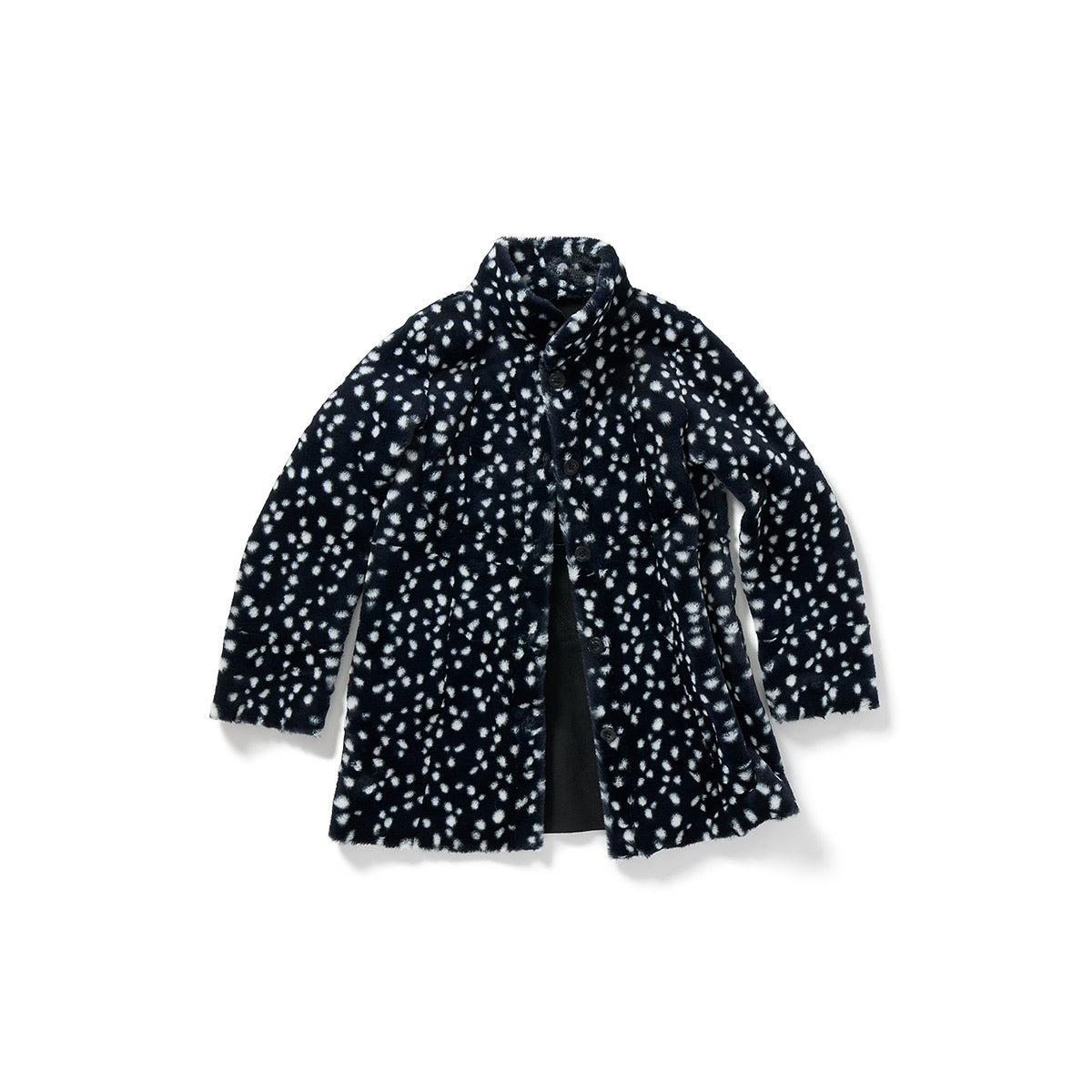 Paneled Reversible Fur Coat / Mix