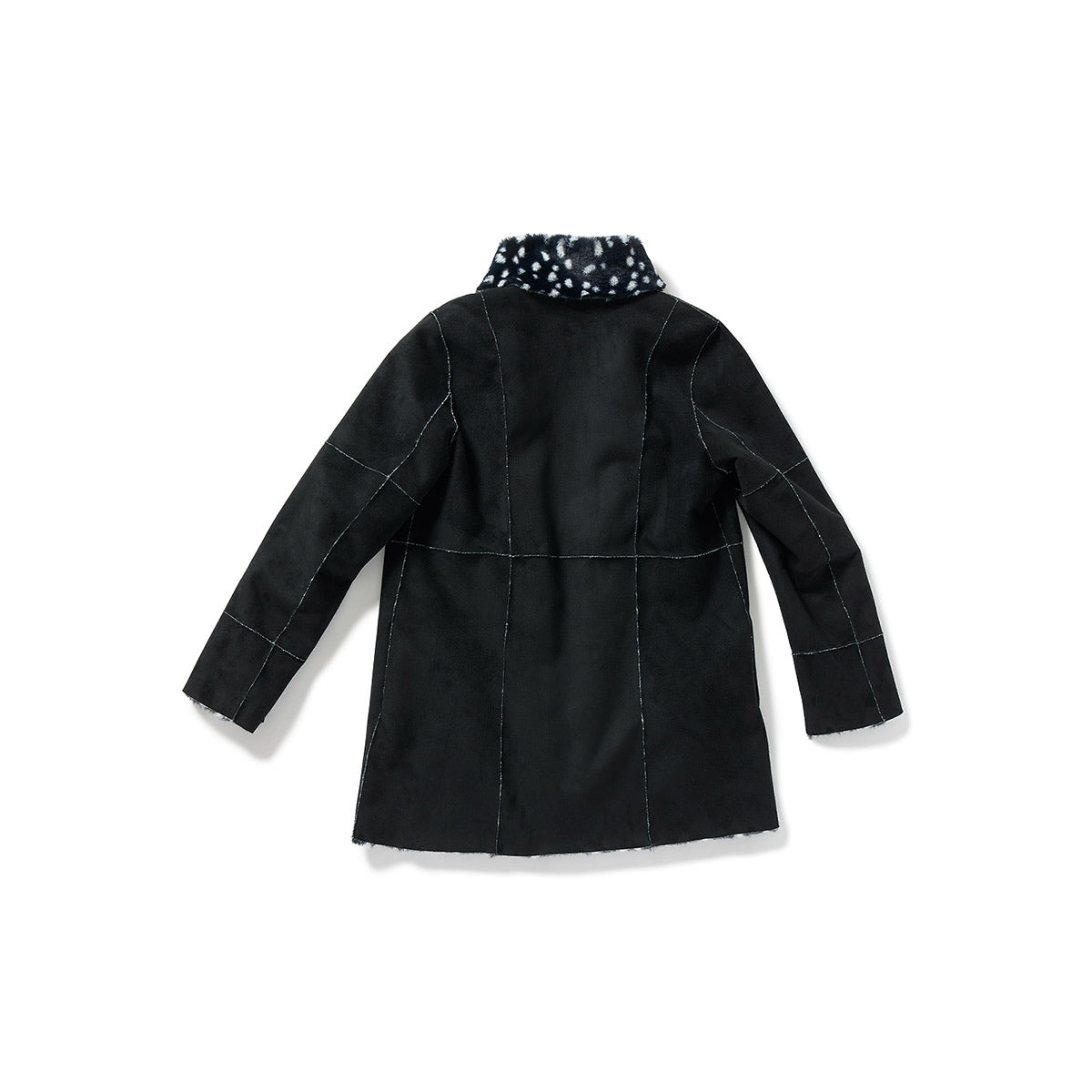 Paneled Reversible Fur Coat / Mix