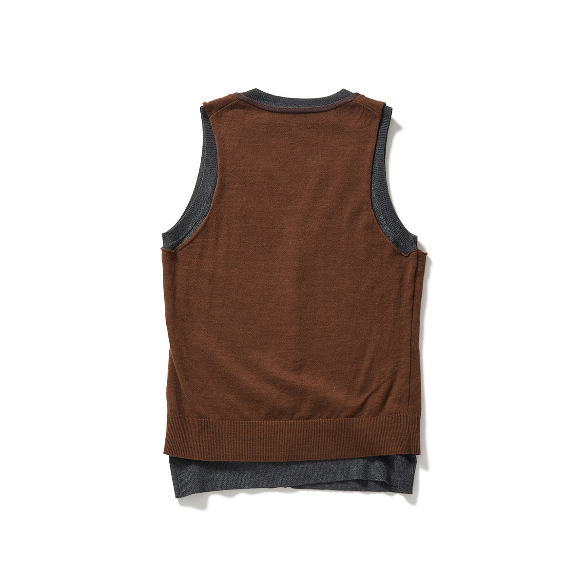 Eyelet Layered Knit Top / Brown – PERVERZE