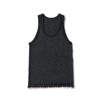 Mini Fringe Knit Top / Gray