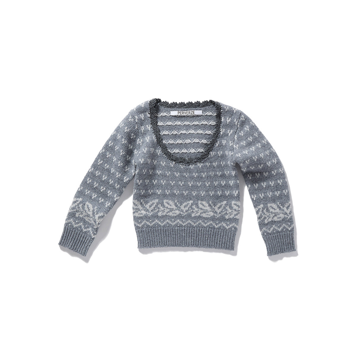 Birds Eye Tiny Knit / Gray