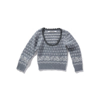 Birds Eye Tiny Knit / Gray