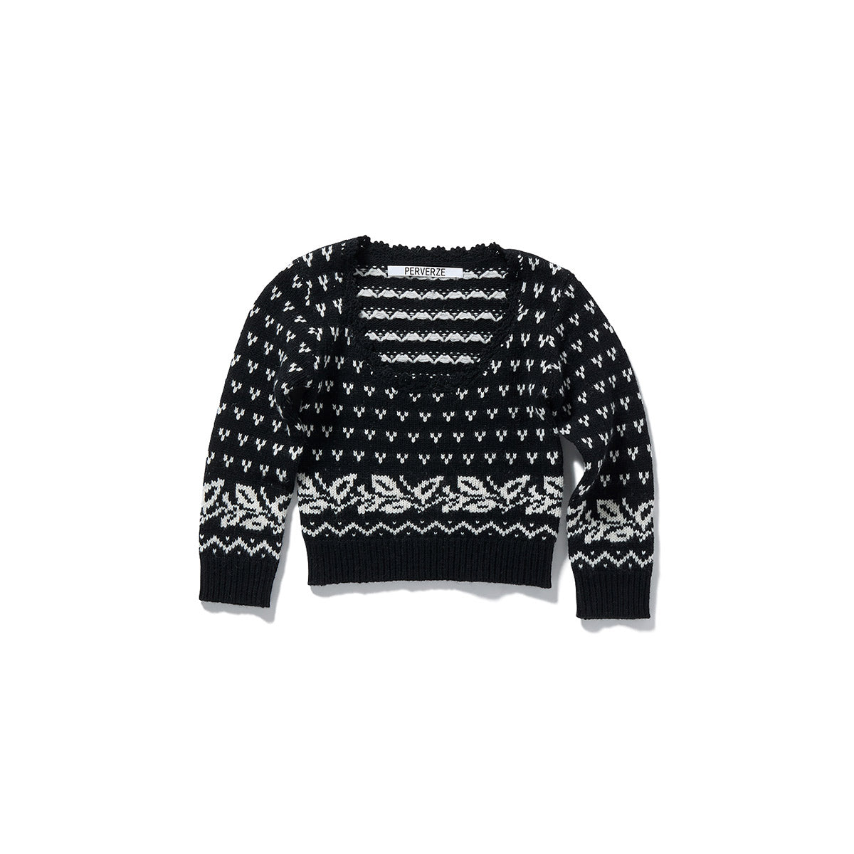 Birds Eye Tiny Knit / Black