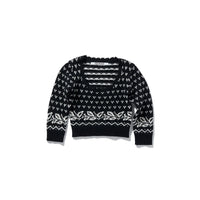 Birds Eye Tiny Knit / Black