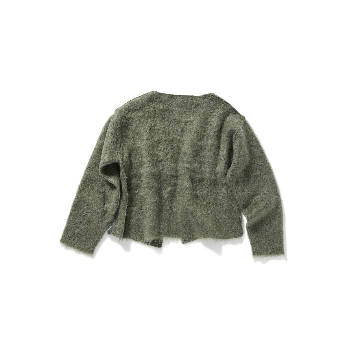 Wide Slit Argyle Line Cardigan / Khaki