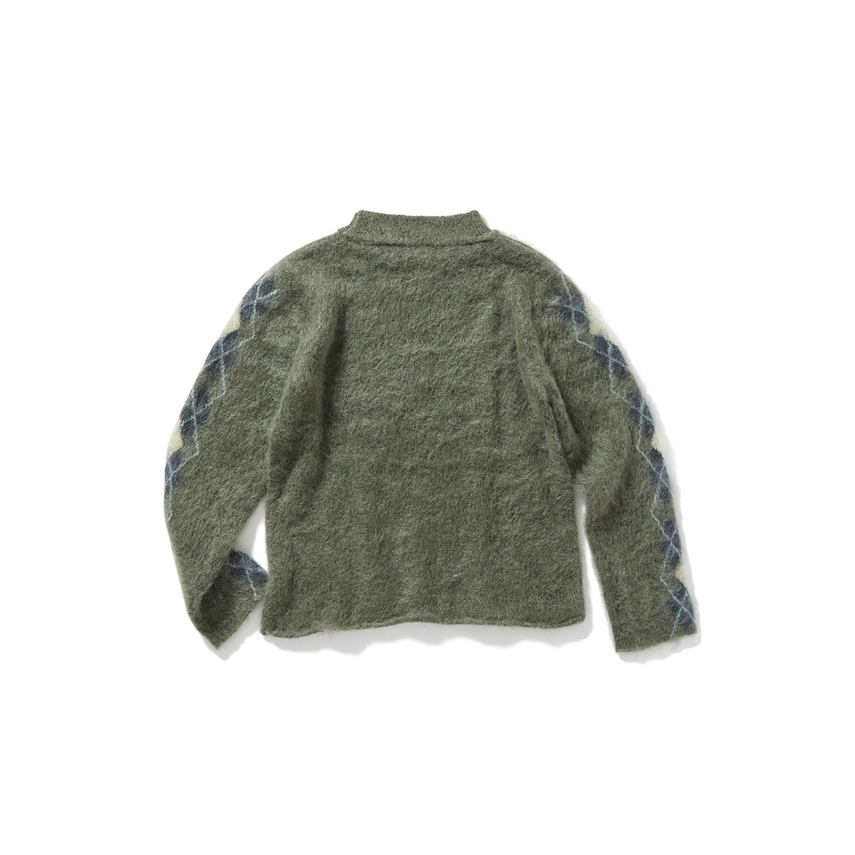 Argyle Line Knit Top / Khaki