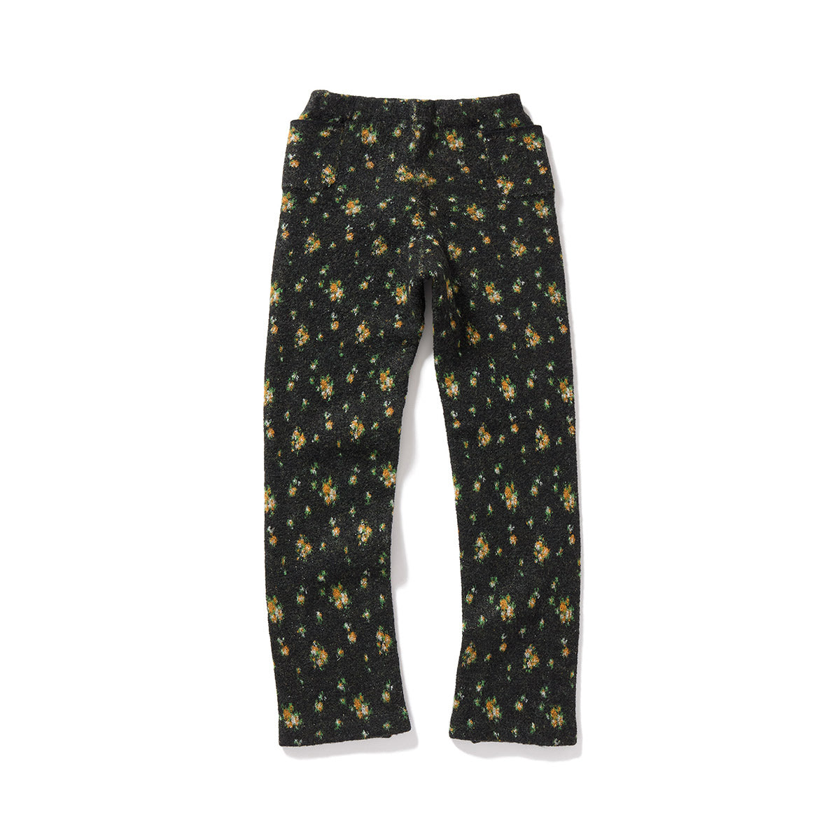 Floral Dot Knit Pants / Black