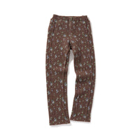 Floral Dot Knit Pants / Brown