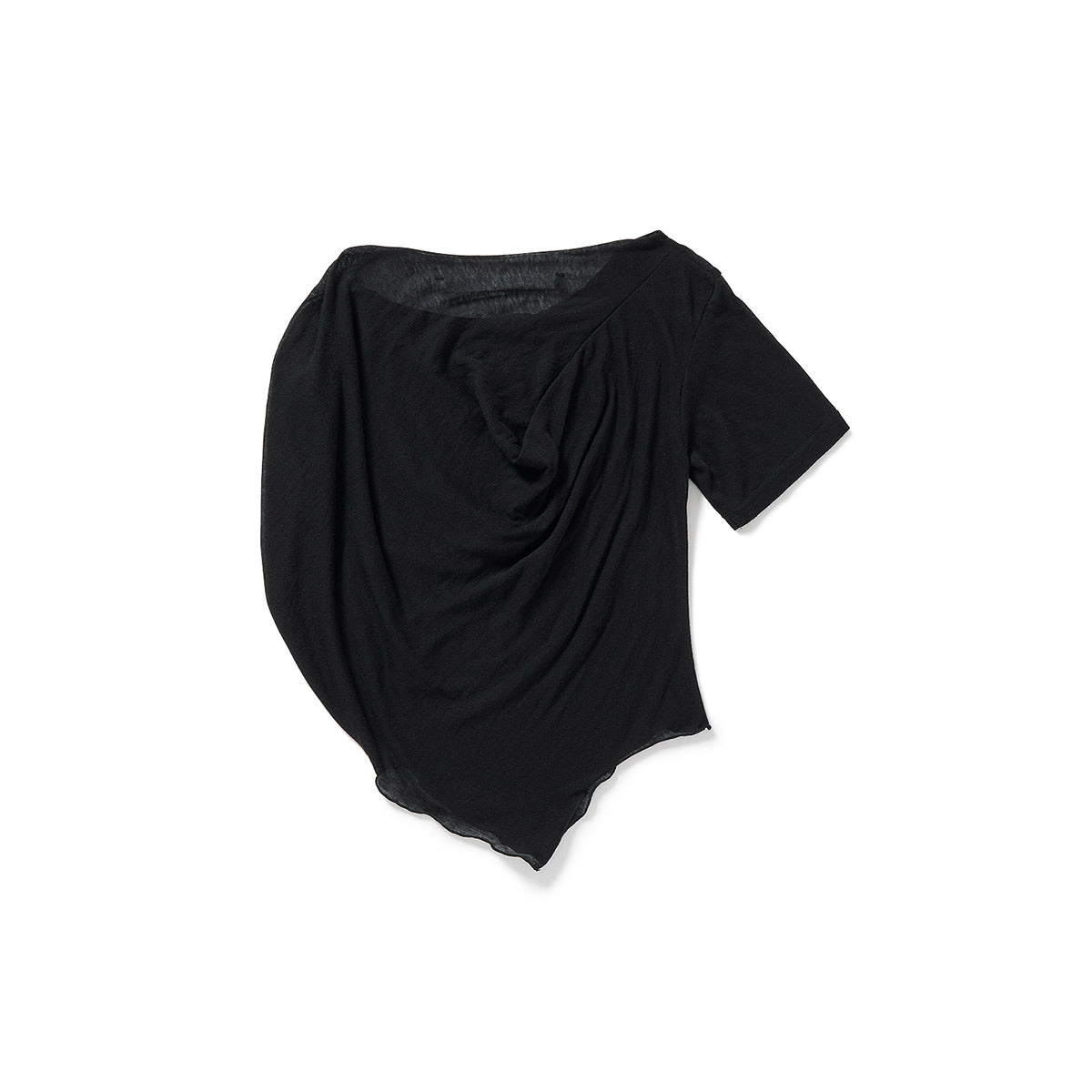 Remade Draped T-Shirt / Black