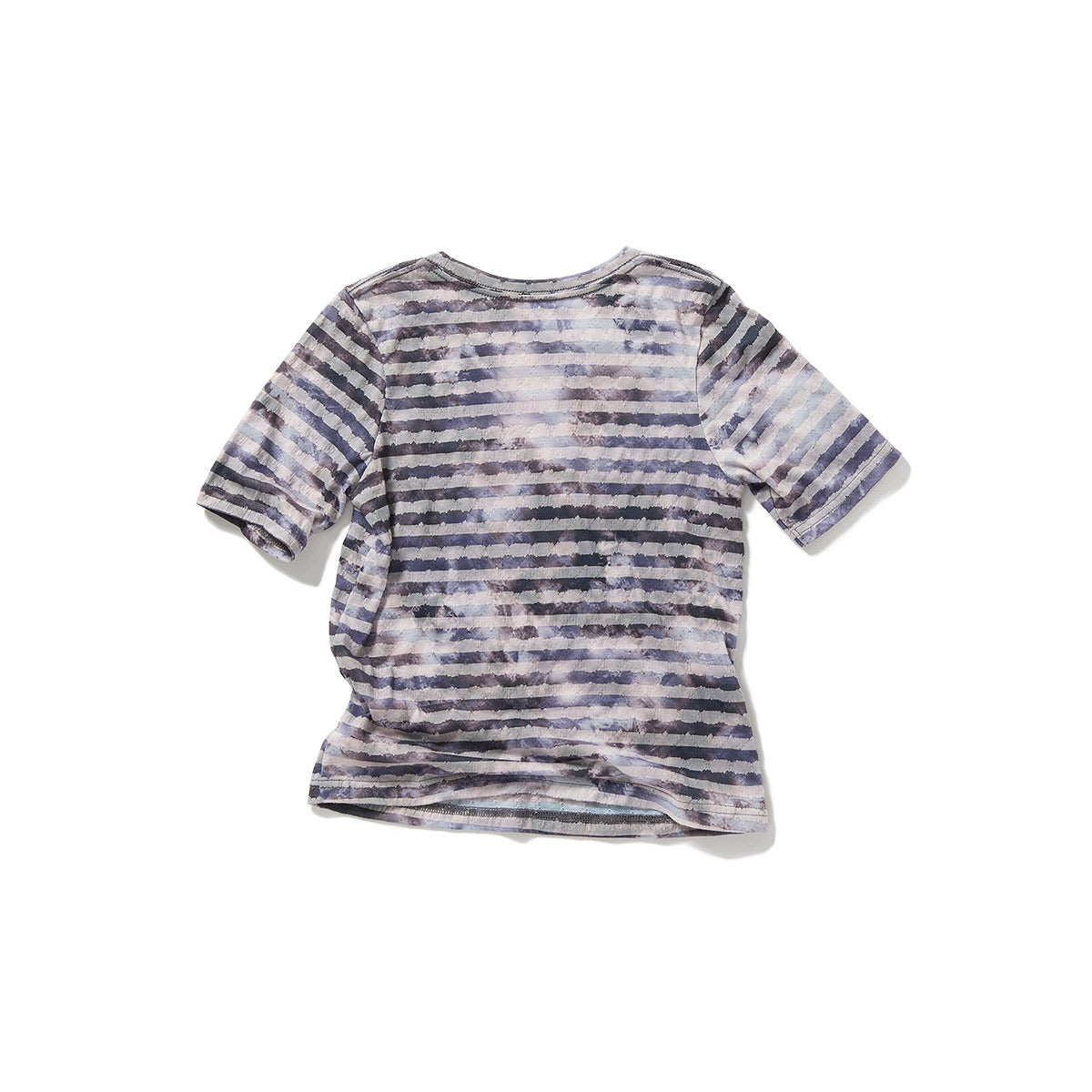 Paneled Fitted T-Shirt / Gray