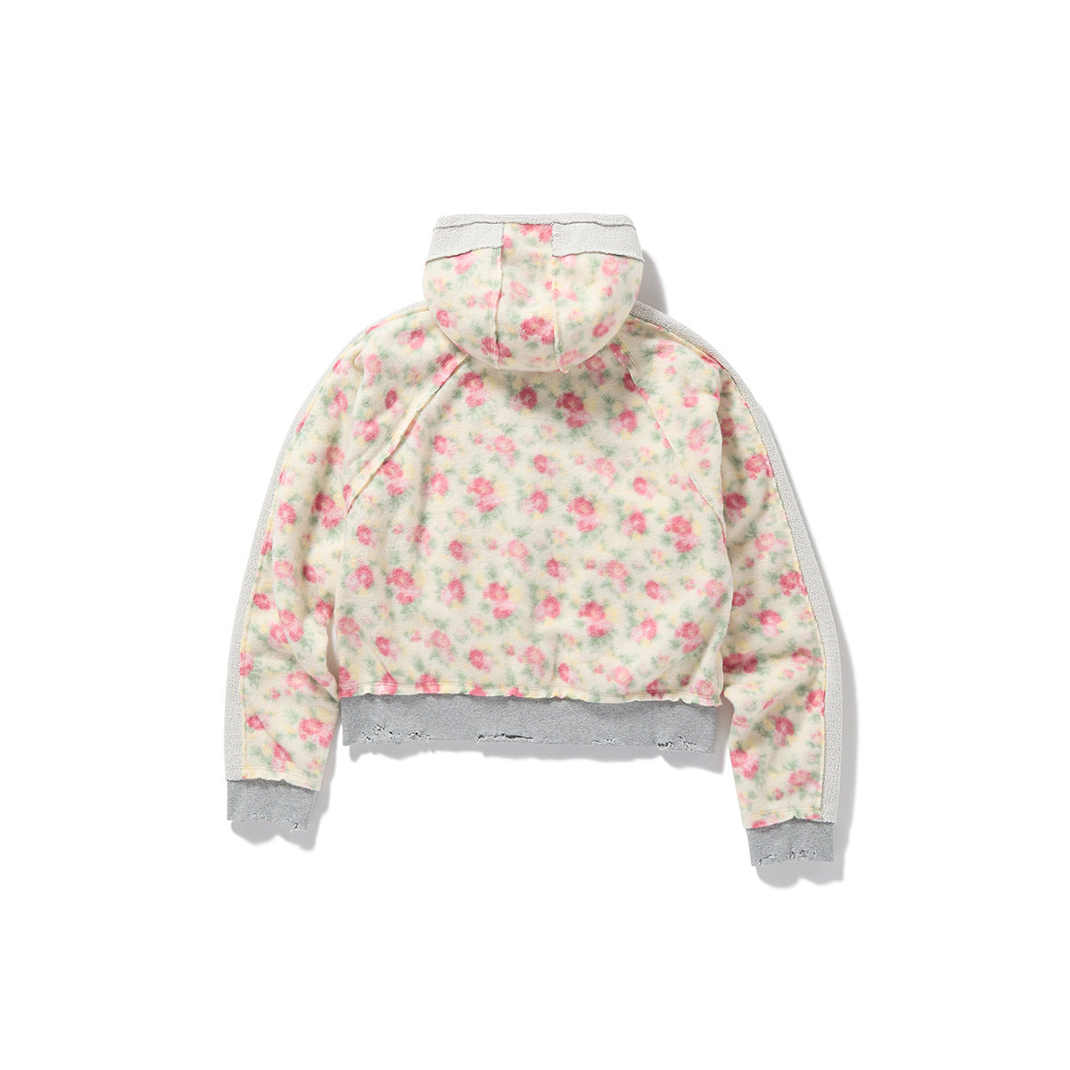 Floral Hoodie / White
