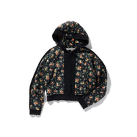 Floral Hoodie / Black