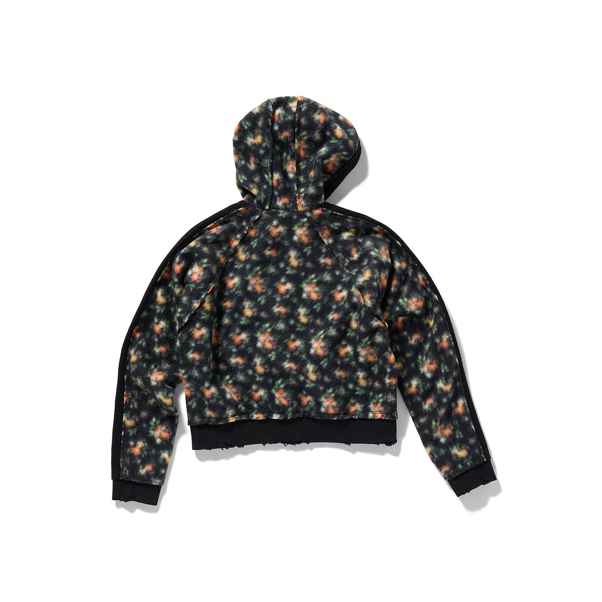 Floral Hoodie / Black