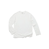DISTRESS Long Sleeve T-Shirt / White