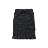 Mini Fringe Knit Skirt / Gray