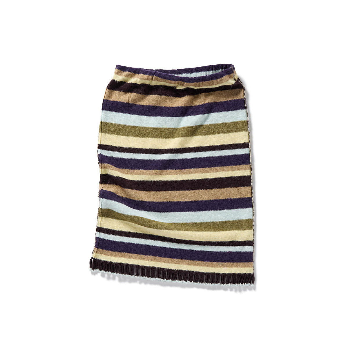 Mini Fringe Knit Skirt / Mix