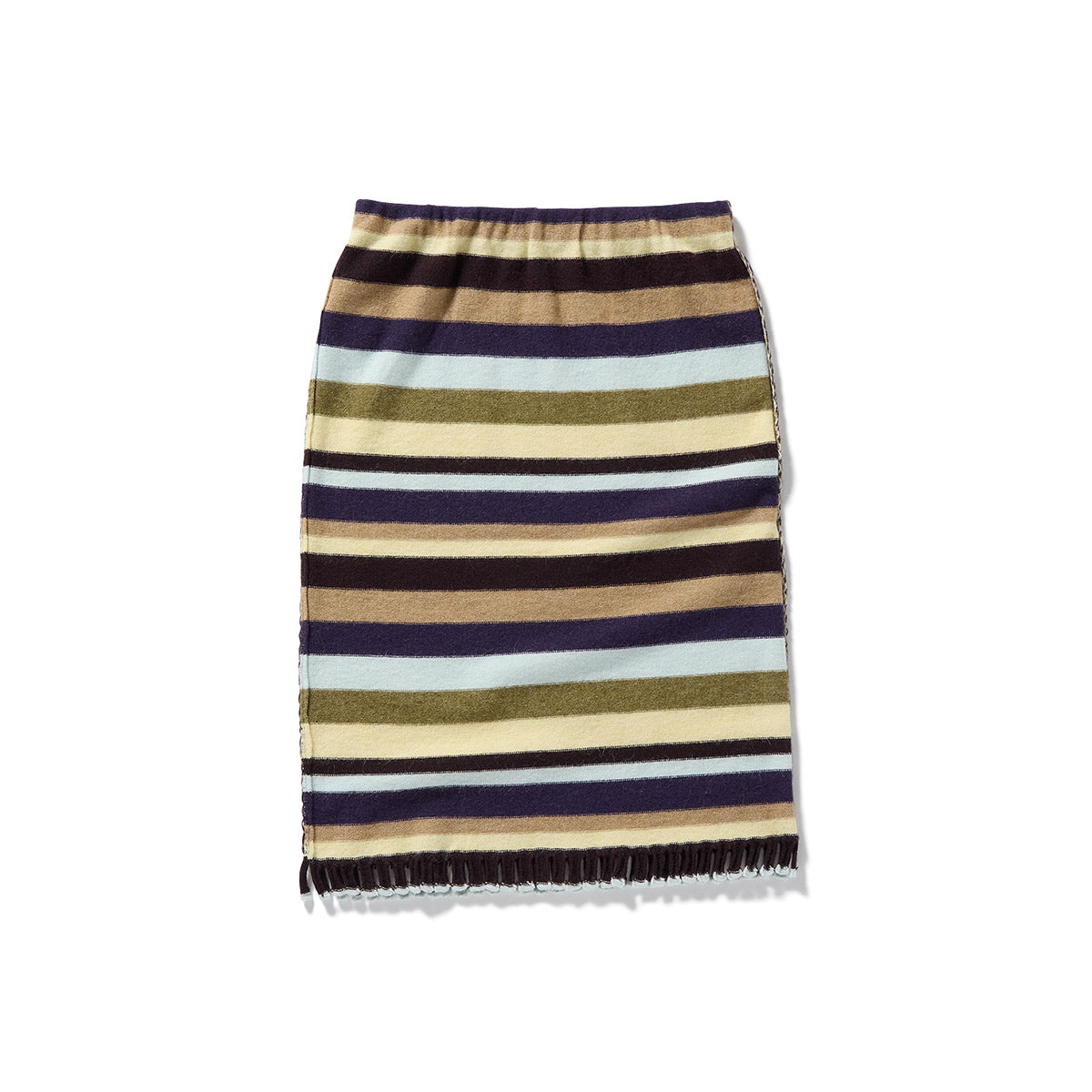 Mini Fringe Knit Skirt / Mix
