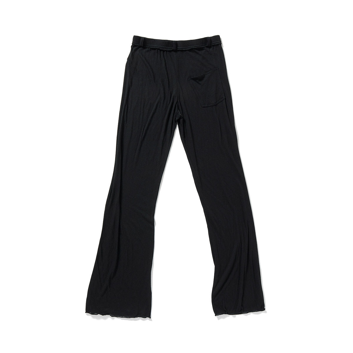Sheer Jersey Long Pants / Black
