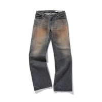 Low-Rise Slim-Wide Denim / Black