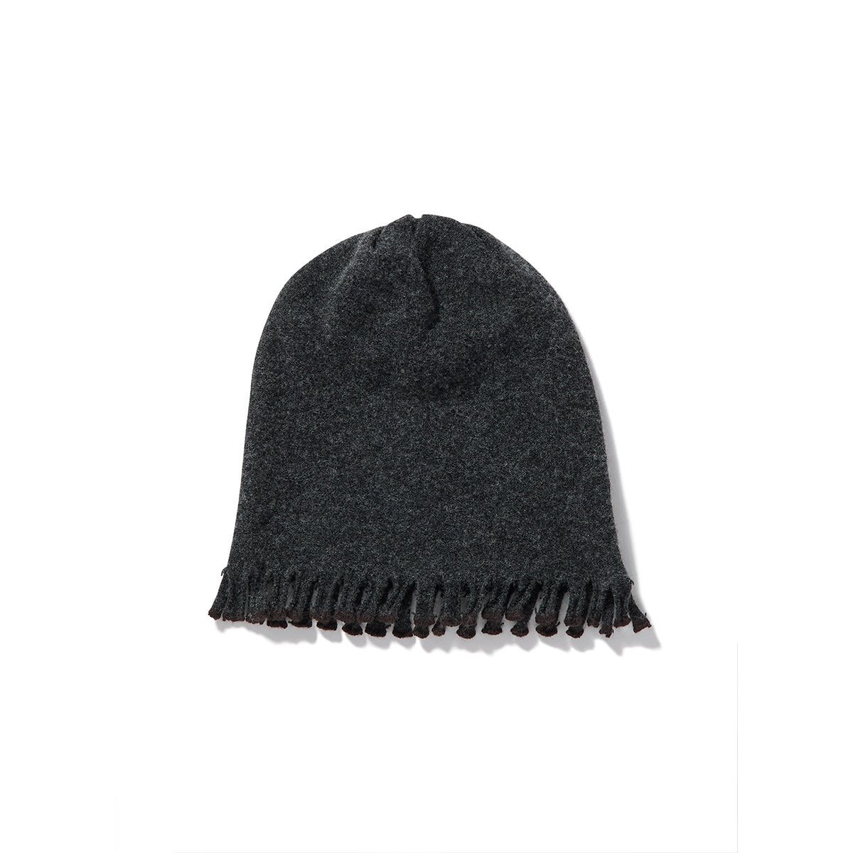 Mini Fringe Knit Cap / Gray