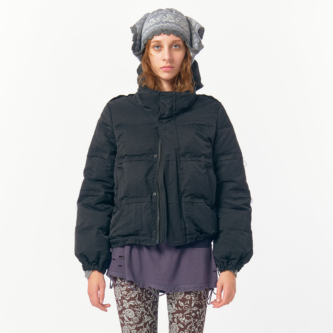 【美品／完売品】PERVERZE Step Down Jacket Mix Step Down Jacket / Black – PERVERZE