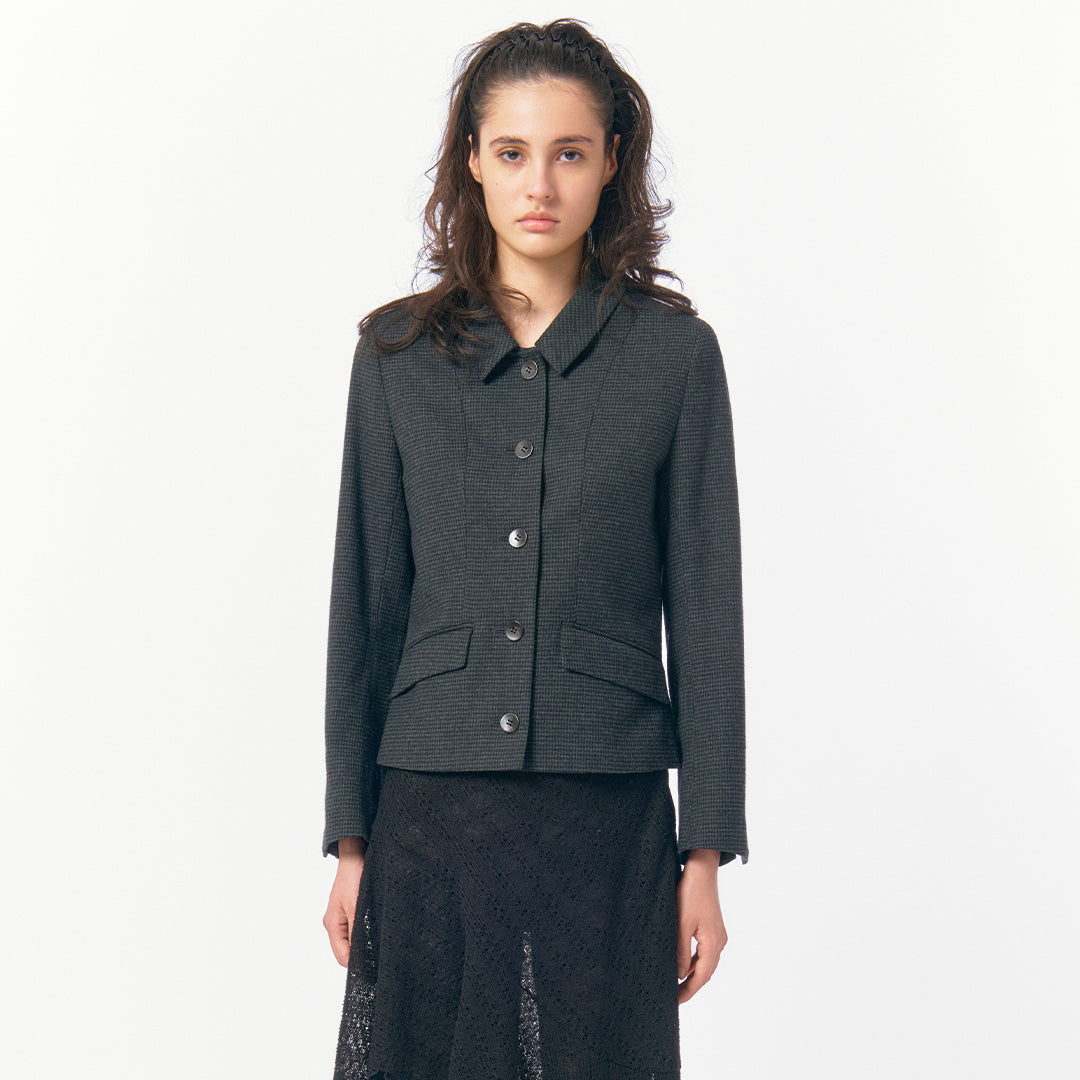 Knit Lace Jagged-hem Skirt / Black – PERVERZE