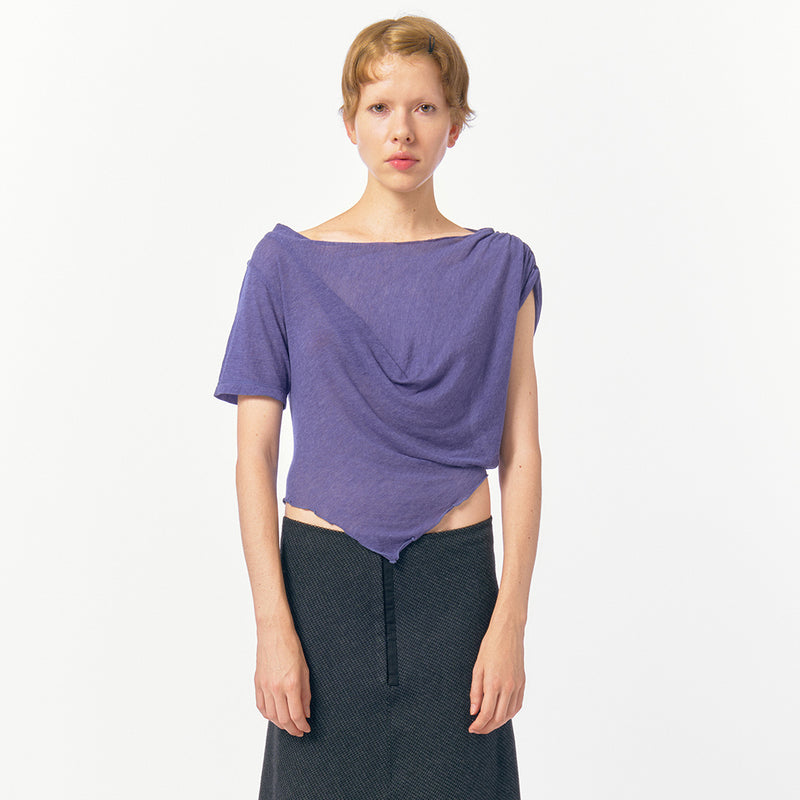 Remade Draped T-Shirt / Blue