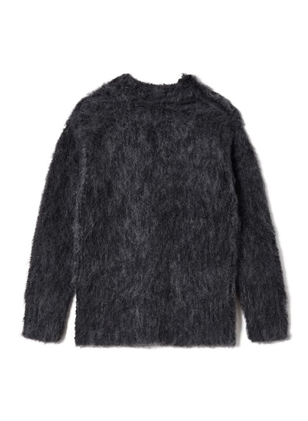 PERVERZE Teddy knit Coat Gray 本物◇