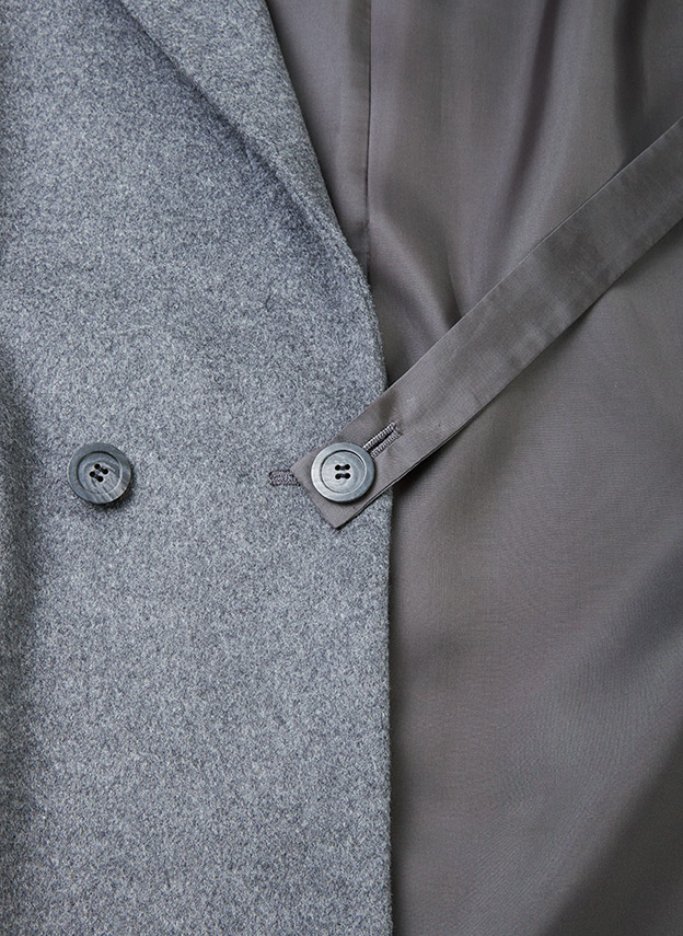 Light Square Wool Coat 詳細画像 Gray 3