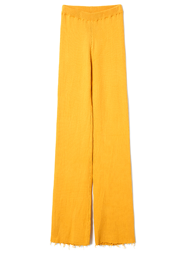 Cotton Rib Line Pants  詳細画像 Yellow 1