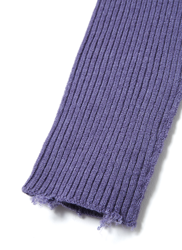 Fit Rib V Neck Knit 詳細画像 Lavender 3