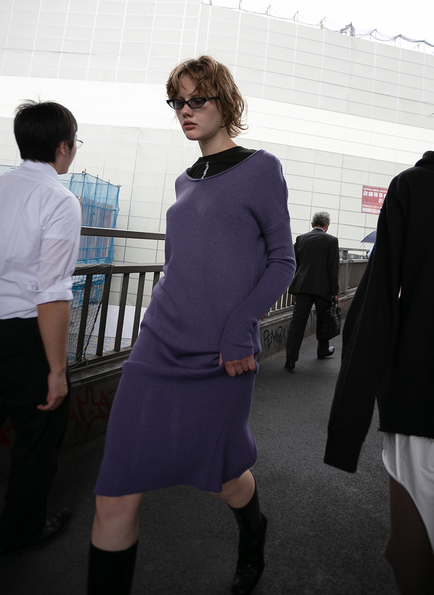 Open Knit Dress 詳細画像 Lavender 1