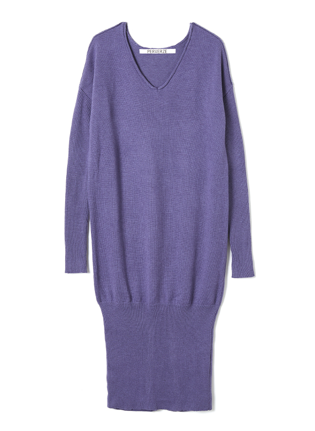 Open Knit Dress 詳細画像 Lavender 1