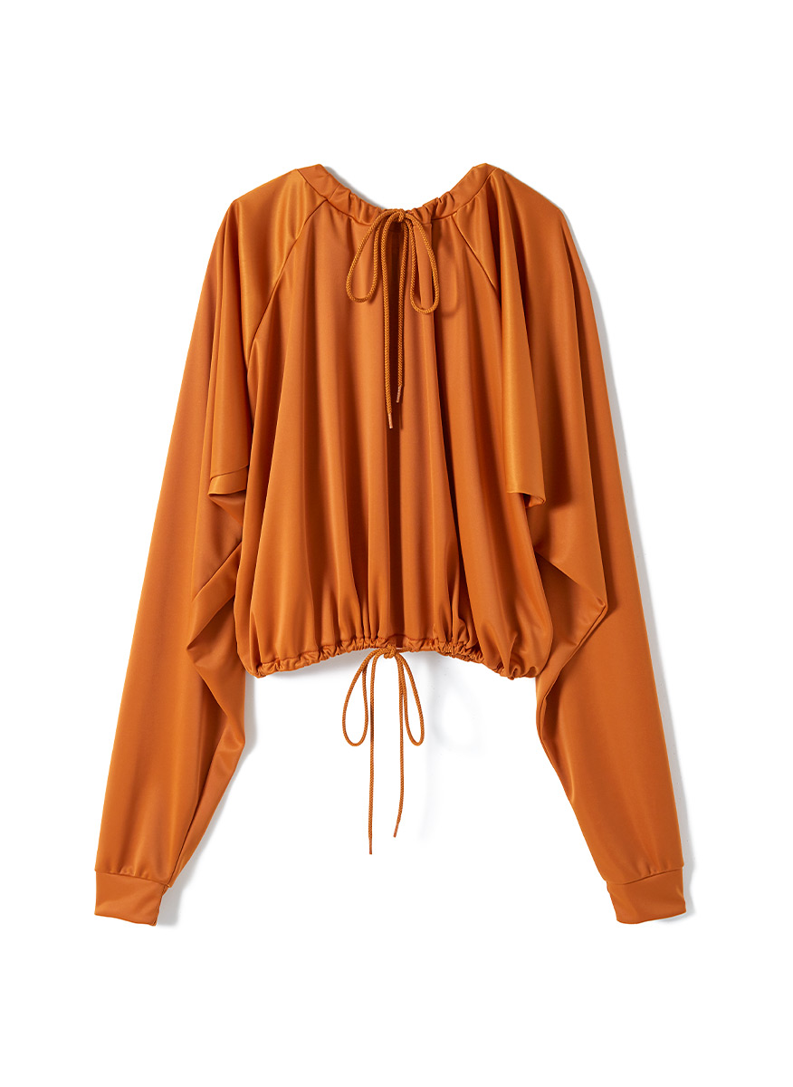 Drape Jersey Top 詳細画像 Orange 2