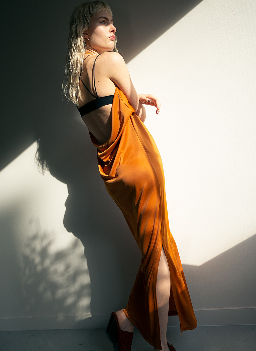 Strap Long Dress 詳細画像 Orange 1